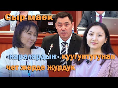 Видео: Айгул Жапарова : "Садыр көп кыйынчылыктан өтсө да күчүндө!"