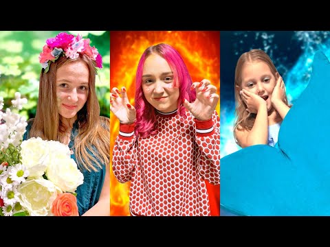 Видео: ДЕВУШКА Огонь, Вода и Земля! День СТИХИЙ!
