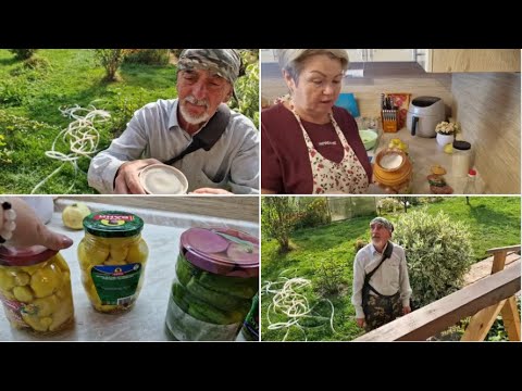 Видео: ЛЁШИК КОСИТ, А Я ЗАКРЫВАЮ УЖЕ ПОСЛЕДНИЕ ОГУРЦЫ.