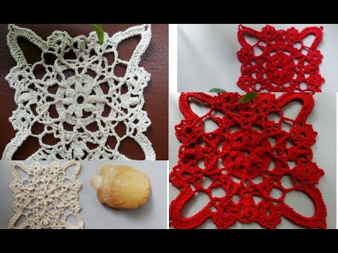 Видео: 3D Квадрат крючком Красивый квадрат для покрывала