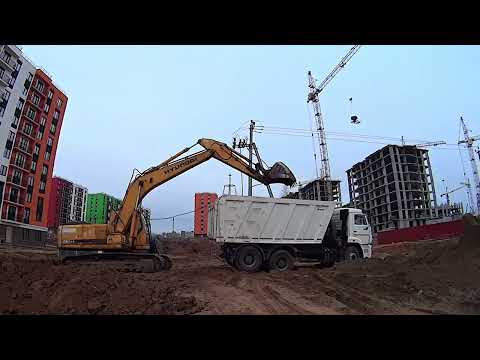 Видео: Вернули на Камаз 6520. Работаем на стройке, кругом суета....