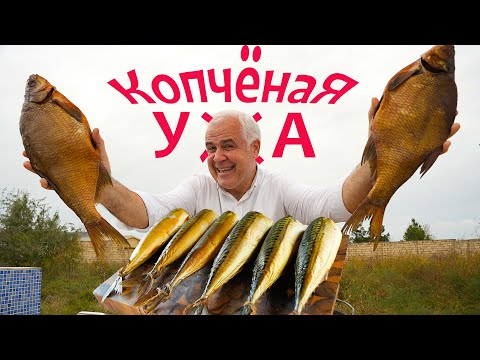 Видео: КОПЧЁНАЯ УХА из СКУМБРИИ и ЛЕЩА. ENG SUB