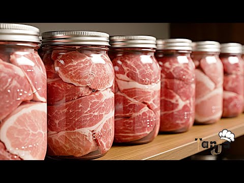 Видео: Вам не нужен холодильник для хранения свежего мяса! Достаточно банки! Эти рецепты вам понадобятся!