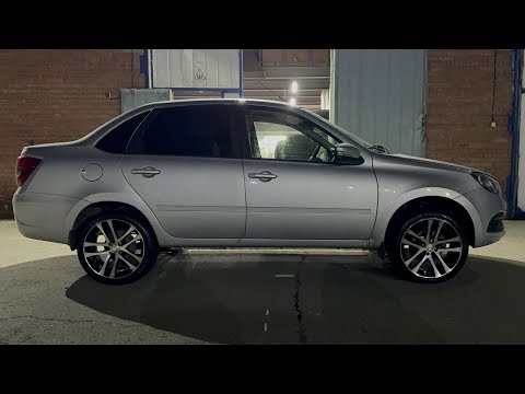 Видео: Рельсы 4x100 + Haida 205/45 r17 / мощные колёса на GRANTA FL