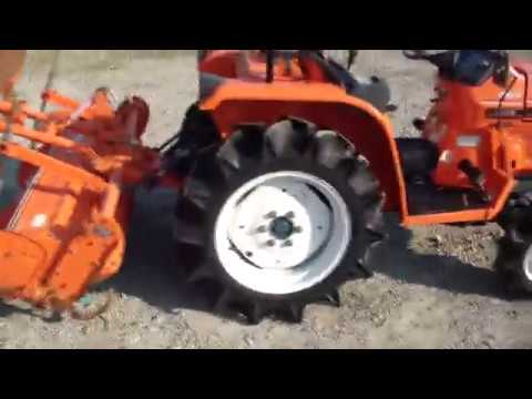 Видео: японский мини трактор KUBOTA B1 16