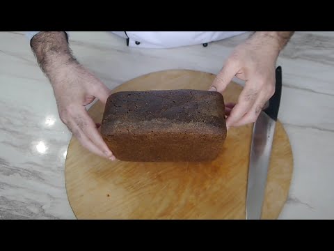 Видео: Ржаной цельнозерновой хлеб на остатках закваски.