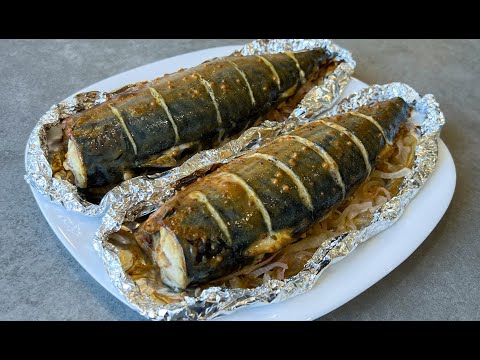 Видео: Скумбрия в Сметанно-Горчичном Соусе / Запеченная Скумбрия / Baked Mackerel / Блюда из Рыбы