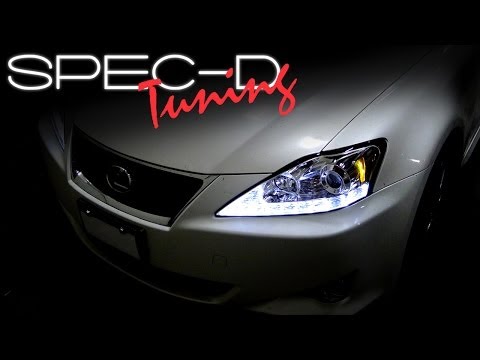 Видео: ВИДЕО ПО УСТАНОВКЕ SPECDTUNING: СВЕТОДИОДНЫЕ ПРОЖЕКТОРНЫЕ ФАРЫ LEXUS IS250 2006-2009