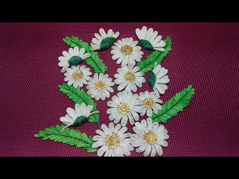 Видео: Делаю цветы ромашки из джута.