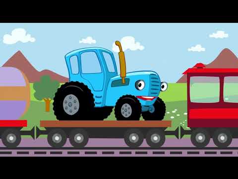 Видео: ВЕСЬ СИНИЙ ТРАКТОР - Песенки про машинки, про трактор, про овощи, считалочки jul23