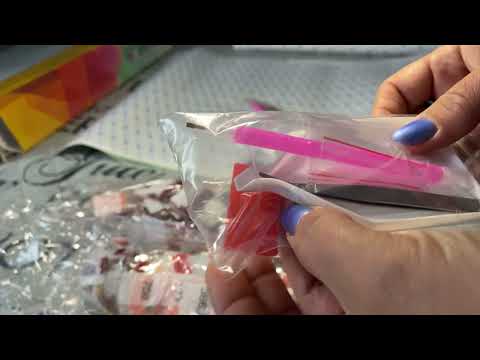 Видео: 4 картины по фото. Распаковка алмазной мозаики с сайта AliExpress . Продавец Homfun.