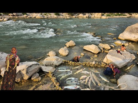 Видео: Кочевая жизнь: Речные приключения девушек-кочевниц 🌊 | Кочевая рыбалка и творчество 🐟