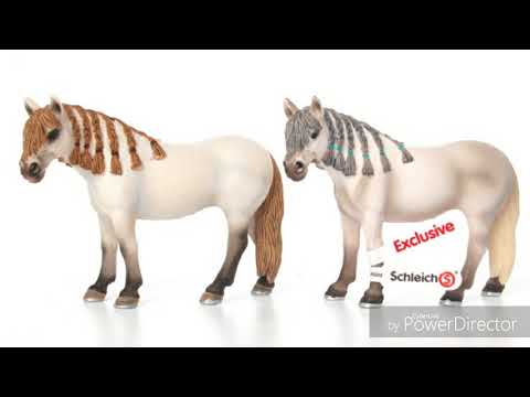 Видео: Эксклюзивные фигурки лошадей Schleich.