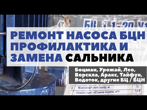 Видео: Ремонт поливного насоса БЦ БЦН | Замена сальника - торцового уплотнения на насосе Боцман и подобных