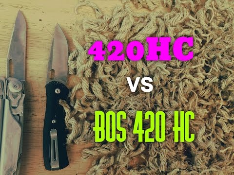 Видео: Тест на сохранение кромки! Сравнение 420HC и Paul Bos Buck 420HC