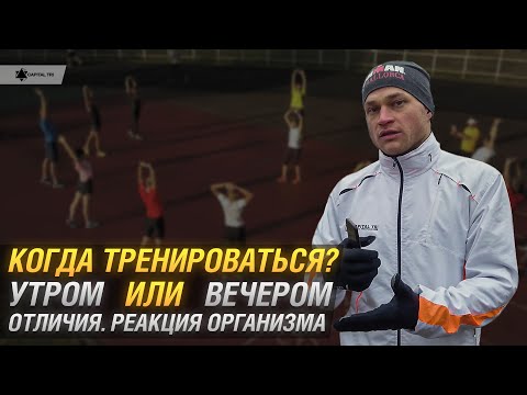 Видео: Тренировки утром или вечером? Самое эффективное время. Реакция организма. #ТРИАТЛОН #CapitalTRI