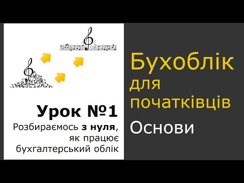 Видео: Бухгалтерський облік  для початківців з нуля, Урок №1