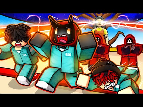 Видео: Я сбежал из игр со сквидами в ROBLOX The Strongest Battlegrounds...
