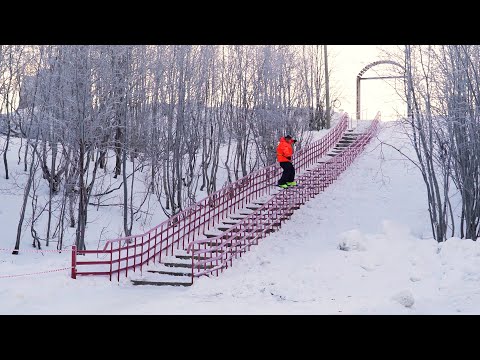 Видео: Самая длинная перила, сколько дней надо, чтобы её проехать |  Хибины, Кукисвумчорр и джиббинг
