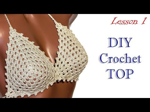 Видео: Как вязать топ MK1 / How to croched crop top