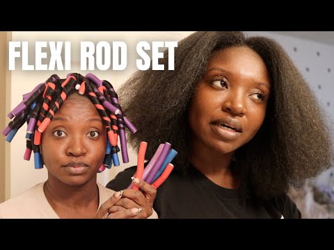 Видео: Flexi Rod на высушенных волосах | Натуральные волосы