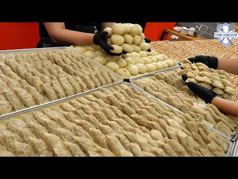 Видео: Потрясающая еда! Как корейские мастера готовят пельмени / Корейская уличная еда