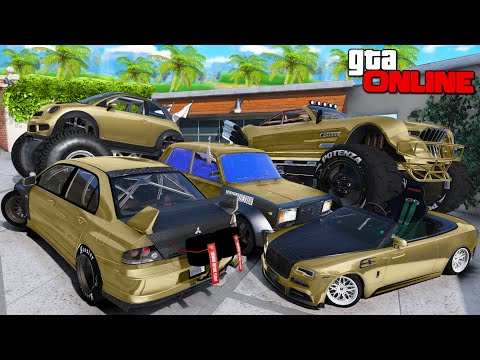 Видео: УГНАЛ КУЧУ ЗОЛОТЫХ ЧИТ ТАЧЕК И ОГРОМНЫЙ МОНСТР ТРАК У МАЖОРА ЗА 180 СЕК! БИТВА ВОРОВ В ГТА 5 ОНЛАЙН!