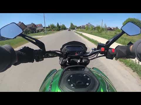Видео: DOMINAR 400, короткие покатушки за город, без слов.