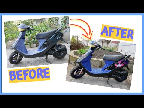 Видео: RESTORATION  HONDA DIO 28 ZX. ВОССТАНОВЛЕНИЕ ПЛАСТИКА