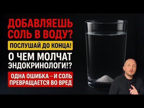 Видео: Почему утренняя солёная вода помогает одним, а других делает больными?