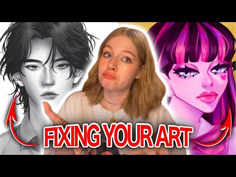 Видео: ИСПРАВЛЕНИЕ АРТ-РАБОТ моих подписчиков 3