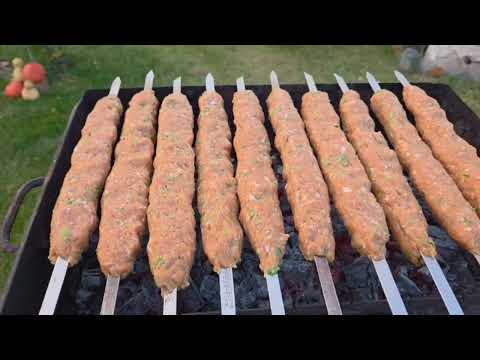 Видео: Секрет Люля Кебаб. Люля Кебаб не падает с шампура.
