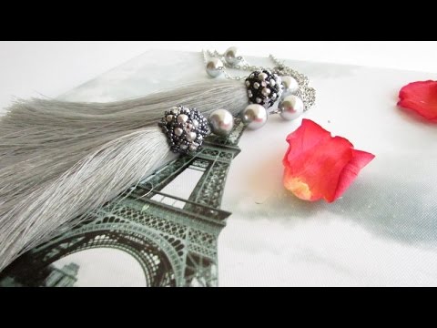 Видео: Кисть из нитей. Изготовление кулона. Часть 1. TASSEL PENDANT