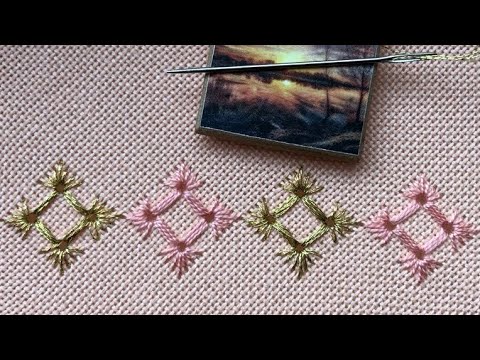 Видео: Вишивка стягами,затяганка./Pulled thread embroidery.#embroidery #tutorial #вишивка