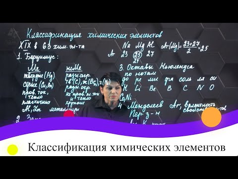 Видео: Классификация химических элементов. 7 класс.