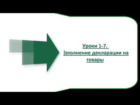 Видео: Таможенное декларирование товаров