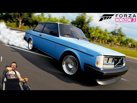 Видео: Имба дрифт тачка! Volvo 242 Turbo Evolution Forza Horizon 3 на руле Fanatec CSL Elite