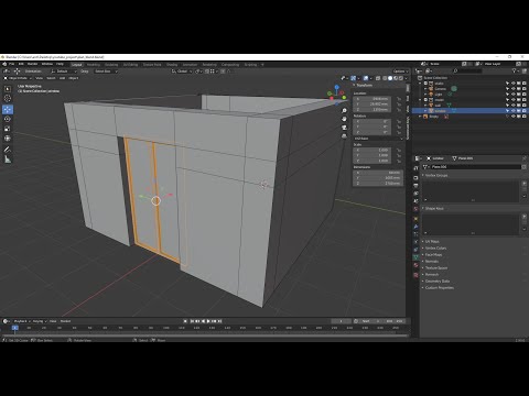Видео: Моделирование в блендер. Режим редактирования. Стены в blender.