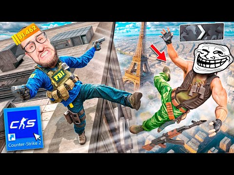 Видео: СКИНУЛ СИЛЬВЕРА С КРЫШИ в CS2! ОН ИСПУГАЛСЯ! ТРОЛЛИНГ СИЛЬВЕРОВ БАГАМИ на НОВОЙ КАРТЕ В КС2