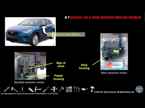 Видео: #7 Ремонт боковых зеркал Mazda CX5