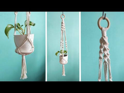 Видео: Стильное кашпо для комнатных растений | Макраме мастер-класс
