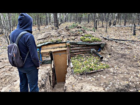 Видео: ДЕЛАЮ ЛЕСТНИЦУ в ЗЕМЛЯНКЕ из ДОСОК