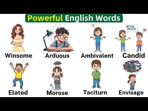 Видео: Выучите 20 мощных слов со значениями и примерами | Расширенный словарный запас английского языка