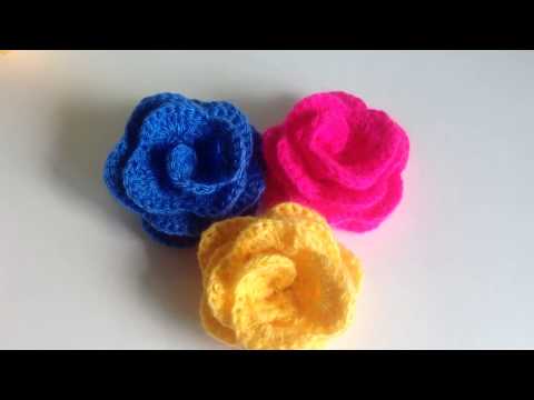 Видео: Простая роза крючком.Часть 1./ A simple rose crochet. Part 1.