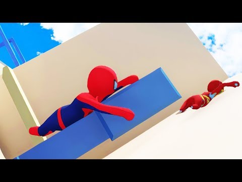 Видео: 100% ПРОСТОЙ УРОВЕНЬ В HUMAN FALL FLAT пластилиновые герои Володя Человек Паук и Железный Человек