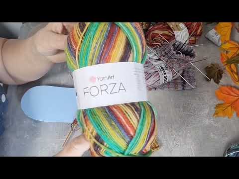 Видео: 🍁🍁Носки из пряжи Opal, Fortissima, Forza...🧦🧶🍁