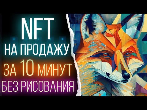 Видео: Как создать NFT с нуля без умения рисовать, и как разместить НФТ на продажу в OpenSea за 10 минут.