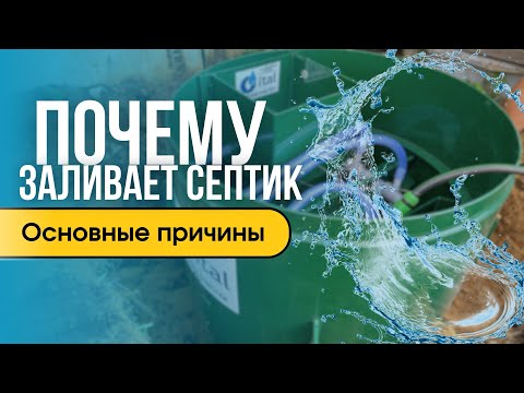 Видео: Почему заливает септик и как этого избежать?