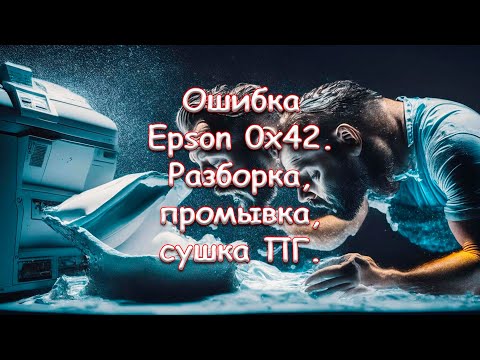 Видео: Ошибка Epson 0x42. Разборка, промывка, сушка ПГ.