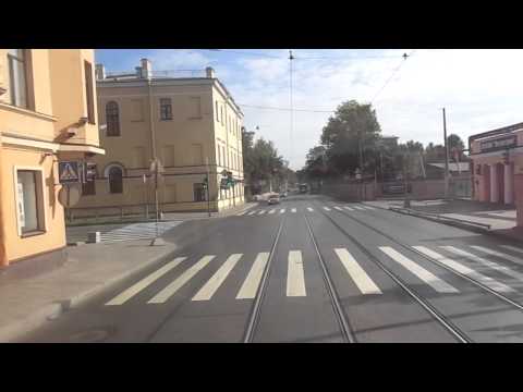 Видео: Трамвай Санкт-Петербурга 82: ЛВС-2005 б.1120 по №25 (14.09.13)